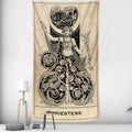 Black and White Tarot Witchcraft Tapestry Home Decoration Tapestry Bohemian Decoration Hippie Mandala Wall Decoration Bed Sheet