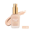 Hot Sale Factory OEM/ODM Mineral Transparent Glass Foundation Waterproof Concealer Light Fair Dark Skin Tones Whitening Natural