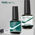 Nailpop  Nail Prep for Acrylic and UV Gel Nail Polish Fast Dry Superior Bonding Nail Dehydrator and Primer Acid Free Natural Set