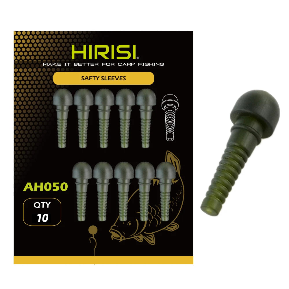 Hirisi Carp Fishing Safety Sleeves Fishing Lead Clips Rubber Fishing Tackle AH050