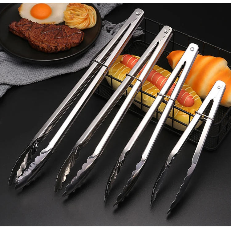 Wholesale Carbon Stainless Steel and Silicone Bread Clip Food and Outdoor Barbecue Supplies for Home Use Barbecue Clip