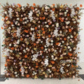 Weddings 3D Background Customized Roll up Artificial Rose Flower Wall Panel Wedding Backdrop Decoration