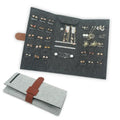 Wholesale Price Felt Travel Jewelry Organizer Portable Roll up Felt Jewelry Storage Bag Foldable for Rings Customize Logo