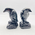 Wholesale Hand Carved Natural Crystal Animal Black Obsidian Crow for Decoration