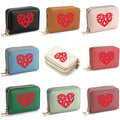2025 New PU Cartoon Printed Double Zipper Change Bag with Multiple Card Slots Women's Wallet for Credit Card Holders