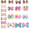 Summer Theme Birthday Ice Cream Hair Clips Hairgrips Sweet Sparkly Dessert Donuts Hair Bows for Kids