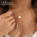 Stainless Steel Wholesale Fashion Brands Jewelry Layered Fashion Pendent Necklaces  Stainless Steel Girl Jewelry Set