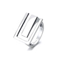 Minimalist 925 Sterling Silver Width Rings for Women Trendy Creative Elegant Bride  Jewelry Gifts