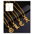 Fine Jewelry Letter A-Z Pendant Necklace Jewelry Initials Dainty Custom 18K Gold Plated Necklaces Fashion Women Jewelry