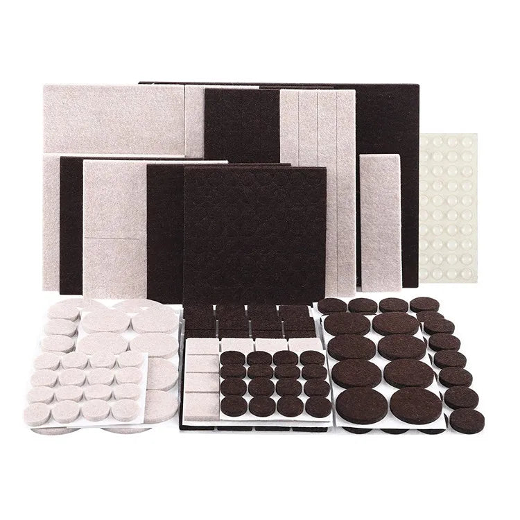 Floor Protector Furniture Leg Foot Pad Adhesive Felt Circle Furniture Feet Pad Combination for Chair Legs