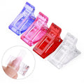 Misscheering Transparent Gel Quick Building Nail Tips Clips Finger Nail Extension UV LED Plastic Builder Clamps Manicure Nail