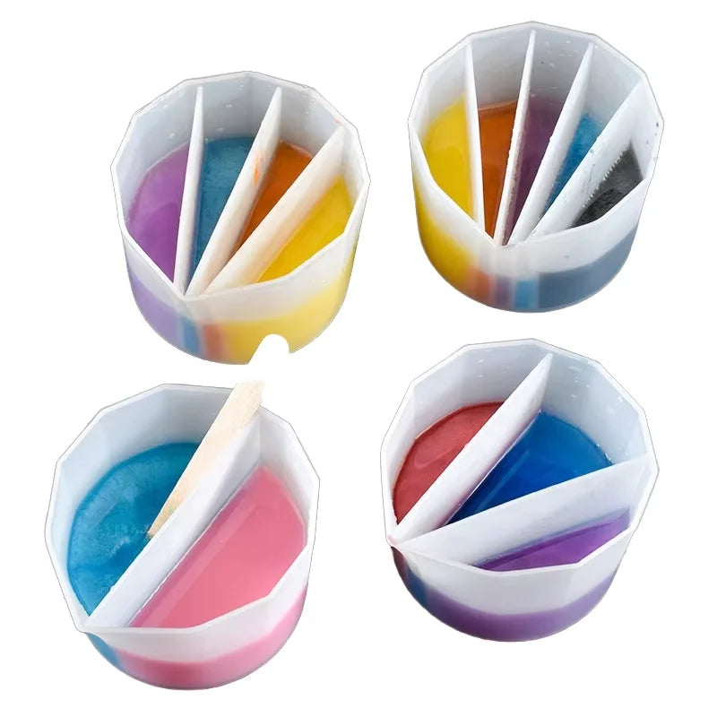 Silicone Resin Mixing Cup for DIY UV Resin Color Liquid Resin Measuring Jewelry Making Mold for Cake Tools