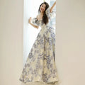 Women's Birthday Banquet Party Dress Light Luxury Princess Off Shoulder Style Adult Ceremony Puff Sleeve Evening Dresses