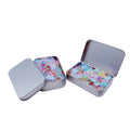 Custom Rectangular Tin Box Iron Metal Can Tinplate Packaging for Candies Crafts Candles and Stickers with Custom Logo