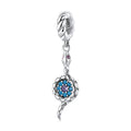 925 Sterling Silver Retro Mysterious Snake Pendant Demon Eye Charms Fit Bracelet Women's Fashion Jewelry DIY SCC2161