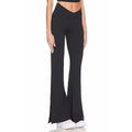 Custom Women Workout Gym Leggings High Quality Sports Fitness Flare Leg High Waist Flared Yoga Pants