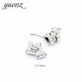 Antique Silver Color Big Hole Polar Bear Beads Spacers Beads Fit European Charm Jewelry Accessories DIY Findings R156