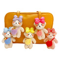 Mini Peluches Plush Bee Shoulder Bag Bow Teddy Bears Keychain Stuffed Animal Toys Plushie Sunglasses Bear Toy Plush Keychains