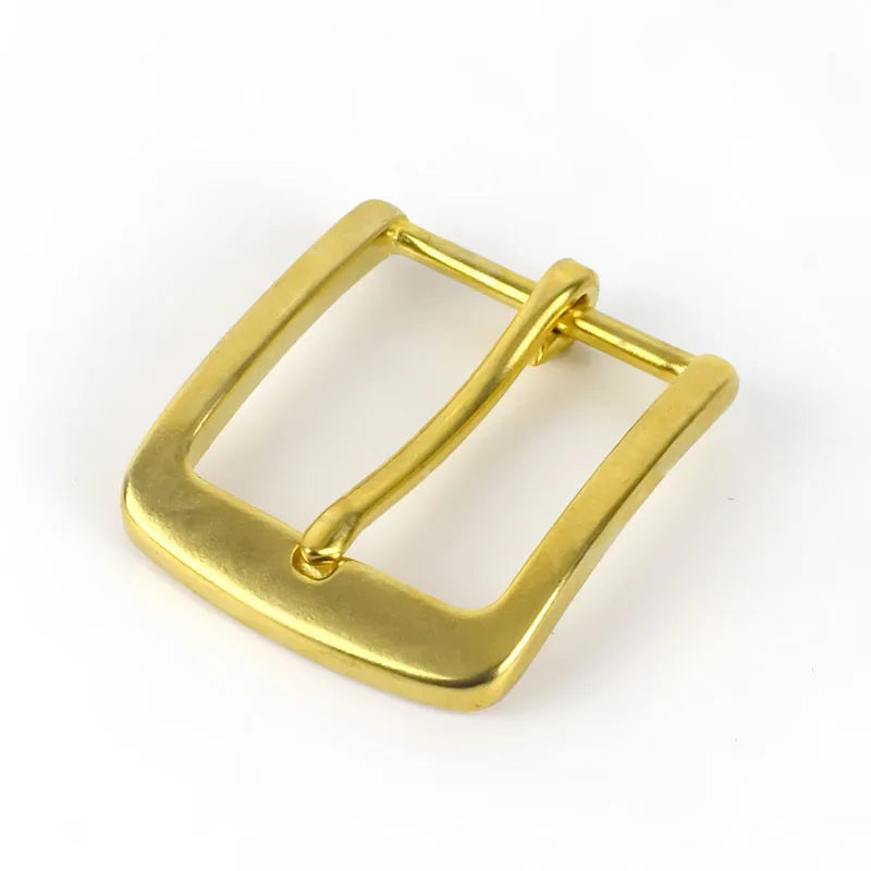 Meetee YK179 40*60mm DIY Leather Craft Jeans Accessories Solid Brass Alloy Belt Buckle Men Women Pin Buckles Head for Belt MegaBDM