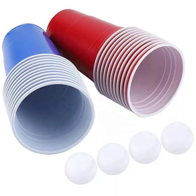 16 oz Beer Pong Cup Custom Color Party All Seasons Plastic PS 98x62x120mm for Drinking JY Brand