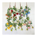 New Arrival Colorful Modern Wedding Decoration Artificial Flower Aegean Sea 5 Round Roses