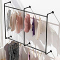 Industrial Pipe Hanger Storage Tools Rack Wardrobe  Room Factory-Latter Day Wall Closet Rack Brand Clothing Store Display Rack