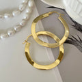 Wholesale Statement Hoop Earrings 925 Sterling Silver Hypoallergenic Gold-Plated Bulk Order Minimalist Oversized Earrings