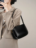 2026 Luxury Genuine Leather Underarm Bag Minimalist Women's Shoulder Bag Premium Cowhide Box Tote Chic Lady Small Square Purse