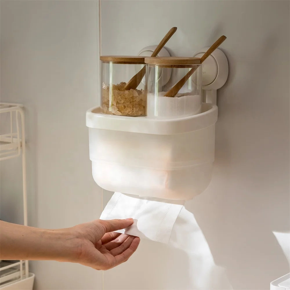 Waterproof Industrial Toilet Paper Holder Vintage and Bathroom Household Kitchen Bathroom Toilet Storage Paper Holder