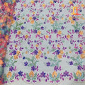 Wholesale Eco-Friendly Mesh 100% Polyester African Fancy Embroidery Sequined Lace Fabric XM-SL0053