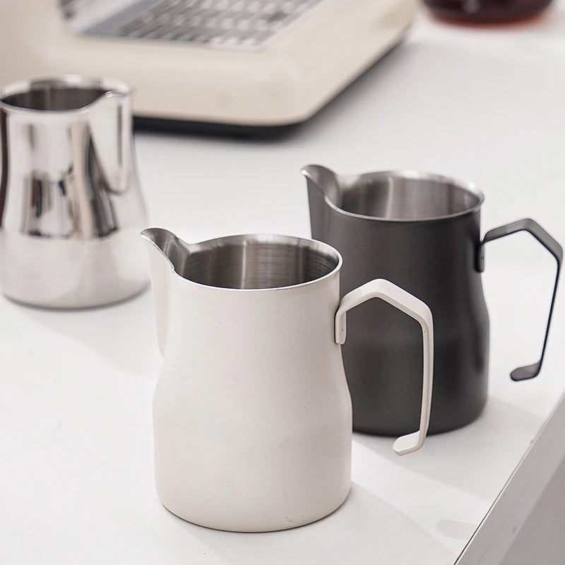 350ml Barista Cup Stainless Steel Milk Frother Pitcher Colorful Coffee with Steamed Jug Frothing for Cappuccino Espresso Machine