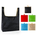 Promotion 210D Polyester Shopping Bag Eco Friendly Reusable Polyester Folding Tote Shopping Gift Bag Supplier