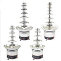 Good Quality Stainless Steel 300W Electric Commercial Hotel Chocolate Fondue Fountain Machine 4-Tier for 110V/220V