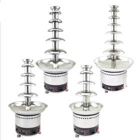 Good Quality Stainless Steel 300W Electric Commercial Hotel Chocolate Fondue Fountain Machine 4-Tier for 110V/220V