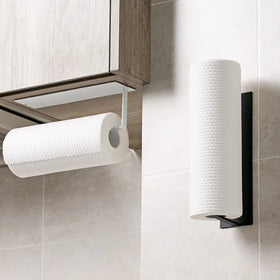 Self Adhesive Kitchen Paper Towel Holder Under Cabinet Toilet Roll Holder Wall Mounted