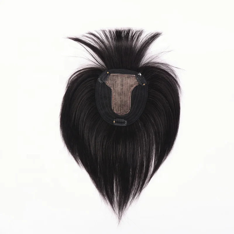 Hairline Integration Bang Hair Center Part Woman Topper Hair Pieces Human Hair Toupee Woman Topper