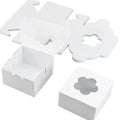 Custom White Cardboard Cake Transparent Cover Mailing Clear Boxes Wholesale