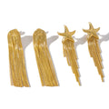 Wholesale Starfish Earrings Beach Long Dangle Tassel Earrings 18K Gold Plated Stainless Steel Earrings