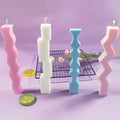 Long Strip Silicone Plaster Mold Silicone Candle Mold for DIY Aromatherapy and Handmade Soap
