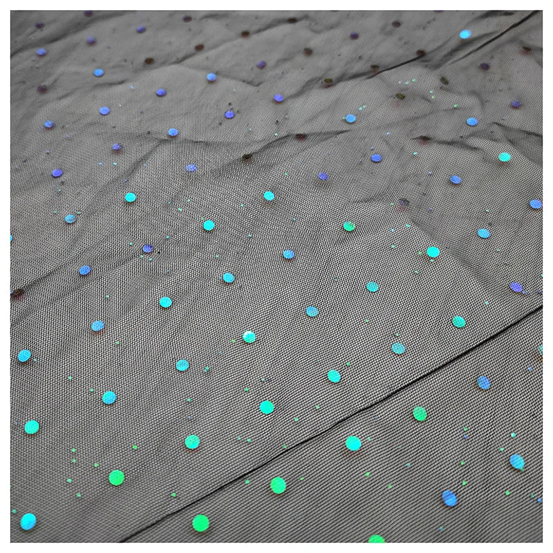 Guangzhou Supplier Free Sample Sparkle Sequins Tulle Textile Children's Skirt Fashion Fabric