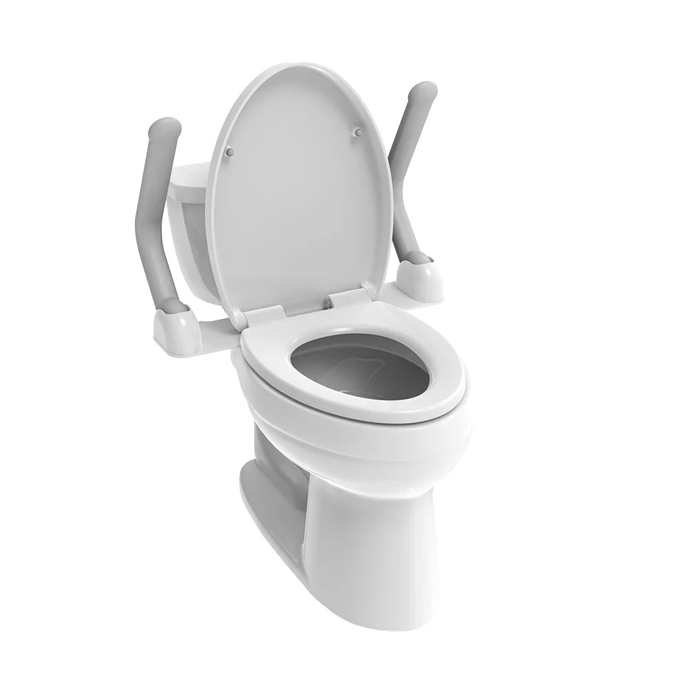 Modern Freestanding Aluminum Safety Grab Bar Heavy Duty Armrest Toilet Handrail Elderly Easy Installation Space-Saving Design