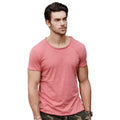 Wholesale Customized European Casual Men's T-Shirt Summer New Slim Fitting 100% Cotton Short Sleeved Solid Color Breathable