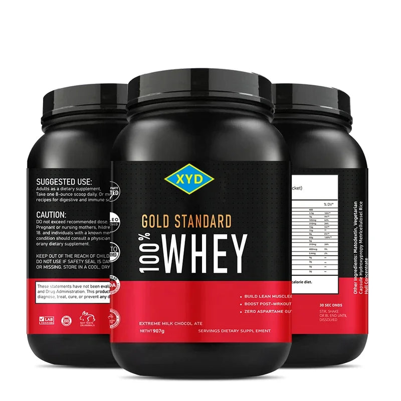 Aeglewell OEM 100% Whey Protein Powder Double Rich Chocolate 2 Pound Sports Fitness Supplements Whey Protein Isolate Powder