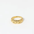 Popular Jewelry New Trendy Design Waterproof Vintage Design of  Gold Plated Stainless Steel Rings for Women