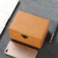 High Quality Vintage Crazy Horse PU Leather Faraday Cage Signal Blocking Box with Card Holder Durable RFID Blocking