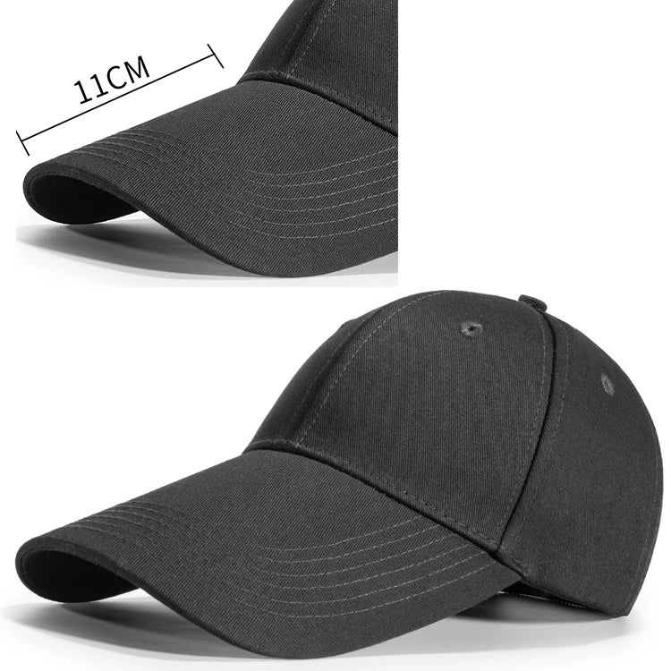 Shenzhen Factory Wholesale 11cm Length Long Bill Custom Sport Golf Baseball Cap Customized logo Plain Beach Outdoor Hat