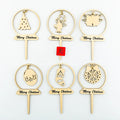 2024 Trend Custom Wood Cake Topper for Cupcake Decoration All Kinds Festival New Design Wedding Decorations