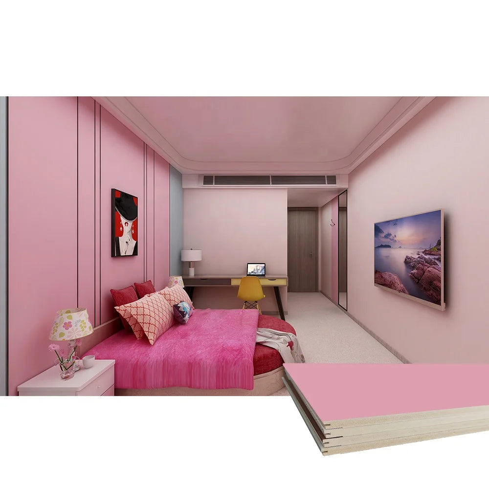 China Factory Hot Sale Plastic Luxury WPC Board Bedroom Home Wall Panel