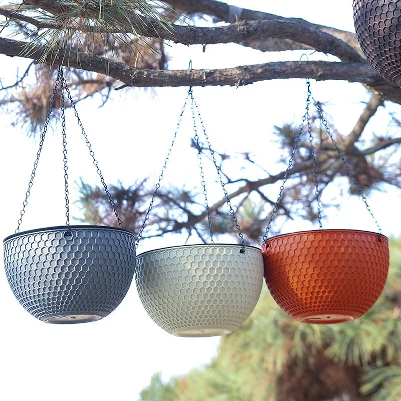 Cheap Plastic Flower Pots Wholesale Garden Plant Pots Planters Hanging Pot Plastic Hanging Basket
