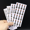 Synthetic Jungle Cock Artificial Feather for Fly Tying for River Lake Stream Fishing Fly Tying Hackle Feathers Neck Lure Kit